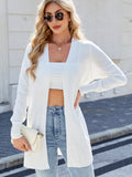 MQTIME  -  Open Front Long Sleeve Cardigan