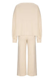 MQTIME  -  Round Neck Long Sleeve Top and Pants Set