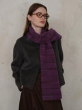 MQTIME  -  Striped Detail Knit Scarf