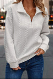 MQTIME  -   Quarter Zip Long Sleeve Sweatshirt