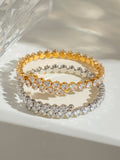 MQTIME  -   Stainless Steel Inlaid Zircon Bracelet