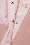 MQTIME  -  Snap Down Long Sleeve Sherpa Jacket
