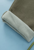 MQTIME  -   Exposed Seam Half Snap Long Sleeve Sweatshirt