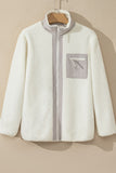 MQTIME  -  Chest Pocket Zip Up Fleece Jacket