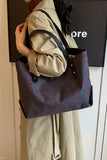 MQTIME  -  Polyester Bow Polka Dot Tote Bag