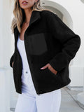 MQTIME  -   Zip Up Long Sleeve Plush Jacket