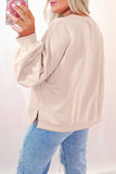 MQTIME  -  Bow Round Neck Long Sleeve Sweatshirt