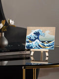 MQTIME  -  Relief The Great Wave off Kanagawa 3D Acrylic Painting