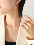 MQTIME  -  Gold-Plated Titanium Steel Earrings