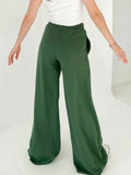 MQTIME  -  Elastic Waist Wide Leg Pants