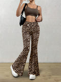 MQTIME  -  Leopard Flare Pants