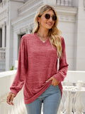 MQTIME  -   V-Neck Long Sleeve T-Shirt