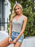 MQTIME  -  Scoop Neck Wide Strap Tank