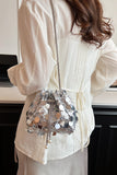 MQTIME  -  Drawstring Sequin Crossbody Bag