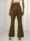 MQTIME  -  Slit Flare Pants with Pockets