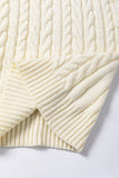 MQTIME  -  Cable Knit Turtleneck Sweater Vest