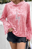 MQTIME  -  Thunderbolt Sequin Long Sleeve Hoodie