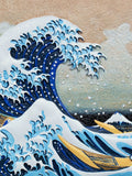 MQTIME  -  Relief The Great Wave off Kanagawa 3D Acrylic Painting