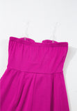 MQTIME  -  Tied Tube Wide Leg Jumpsuit