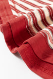 MQTIME  -  Stripe Johnny Collar Drop Shoulder Sweatshirt