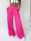 MQTIME  -  Elastic Waist Wide Leg Pants