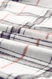 MQTIME  -  Plaid Button Up Long Sleeve Shacket