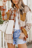 MQTIME  -  Plaid Button Up Long Sleeve Shacket