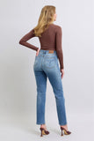 MQTIME  -  Judy Blue Full Size Wash Thermal Straight Jeans with Pockets