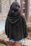 MQTIME  -  Exposed Seam Zip Up Long Sleeve Drawstring Hoodie