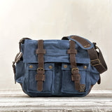 MQTIME  -  Large Capacity Laptop Bag - Vintage Messenger Bags For Hiking Travel - Christmas/Halloween Gift