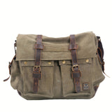 MQTIME  -  Large Capacity Laptop Bag - Vintage Messenger Bags For Hiking Travel - Christmas/Halloween Gift