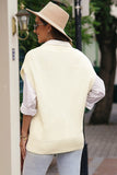MQTIME  -  Cable-Knit V-Neck Sweater Vest