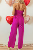 MQTIME  -  Tied Tube Wide Leg Jumpsuit