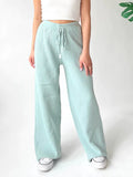 MQTIME  -  Ribbed Wide Leg Sweater Pants