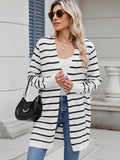 MQTIME  -  Open Front Long Sleeve Cardigan