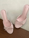 MQTIME  - Koa Bow Detailed Sandals