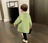 Mqtime High Quality Lattice Children Coat Wool Coat For Boys Fashion Autumn Winter Jacket Boy Windbreaker Kids Winter Overcoat 6 Y