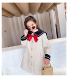 Toddler Kids Baby Girls Overcoat Woolen Bowknot Single Breasted Coat For 2-8T Girl Lady's Outerwear Winter Warm Clothes Snowsuit