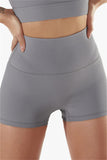 Mqtime - White Fashion Casual Sportswear Solid Patchwork Tight High Waist Shorts