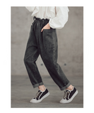 Mqtime Teenage Girls Jeans  New Spring Kids Pants Fashion Loose School Trousers Autumn Fashion Jeans Children Pants 12 13 14 Years