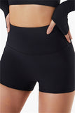 Mqtime - White Fashion Casual Sportswear Solid Patchwork Tight High Waist Shorts