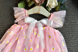 Mqtime  New Arrival Girls Fashion Dress Puff Sleeve Little Princess Dress Kids Clothes Pink White Party Dress 2-7 Years Old Girls