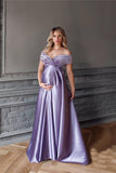 Mqtime Silk Sexy Maternity Photo Shoot Dresses Long Baby Showers Party Evening Pregnancy Maxi Gown Photography Props For Pregnant Women