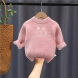 Mqtime 2-6Years Baby Girl Boy Winter Clothes Knitted Sweater Soft Comfortable Children's Outerwear Long Sleeve Sweater For Boys