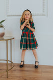 Mqtime Winter Mommy and Daughter Doll Neck Plaid Outfits New Year Christmas Family Matching Dresses Look Festival Dress