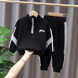 Mqtime Children Boy Clothing Sets Autumn Long Sleeve Sweatshirt and Pants 2pcs Sports Set for Kids Children