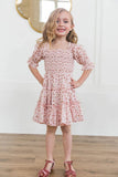 Mqtime  Mother Daughter Dress Floral Printed Family Matching Dresses Square Collar Dresses Summer Mommy and Me Clothes