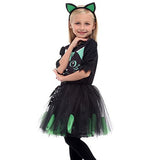 Girls Halloween Kitty Costume Kid Children Kigurumi Cat Catwomen animal Cosplay Carnival Purim Masquerade Stage play party dress