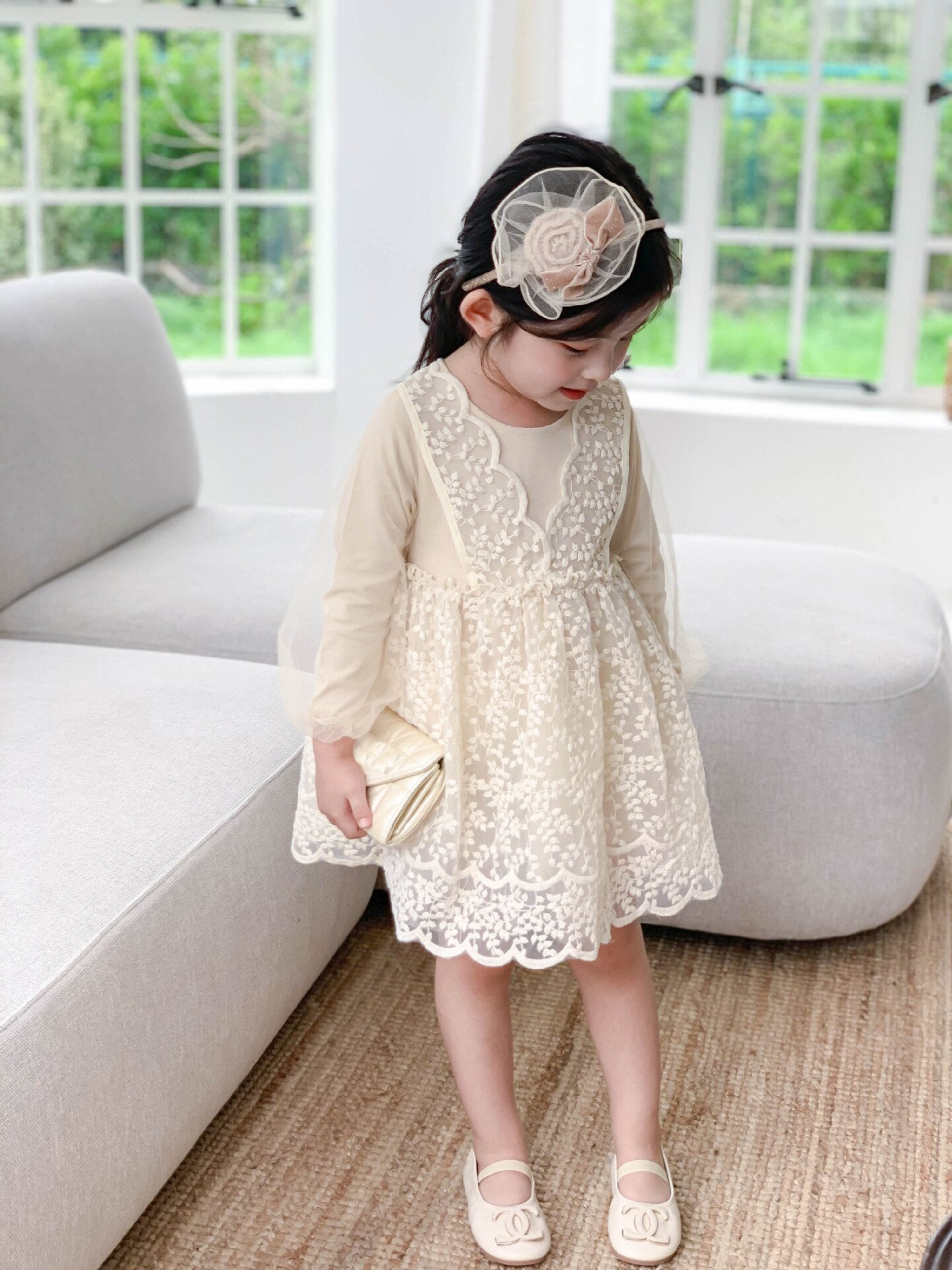 Mqtime Dress For New Year Spring Foreign Style Attire Children A-Line mqtime Mqtime Dress For New Year Spring Foreign Style Attire Children A-Line mqtime