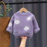 Mqtime 2-6Years Baby Girl Boy Winter Clothes Knitted Sweater Soft Comfortable Children's Outerwear Long Sleeve Sweater For Boys